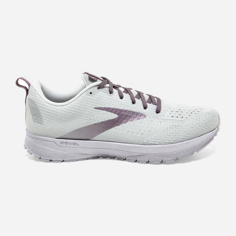 Tenis Brooks Correr Revel 4 Mujer Zapatillas En Asfalto - Gris (3172BUKWY)